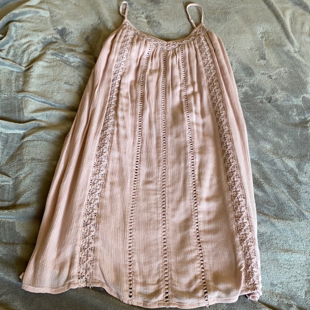 bohemian dusty pink/lilac midi dress